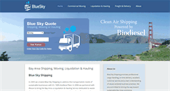 Desktop Screenshot of blueskyshipping.com